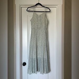 Strap Floral Dress Midi XS